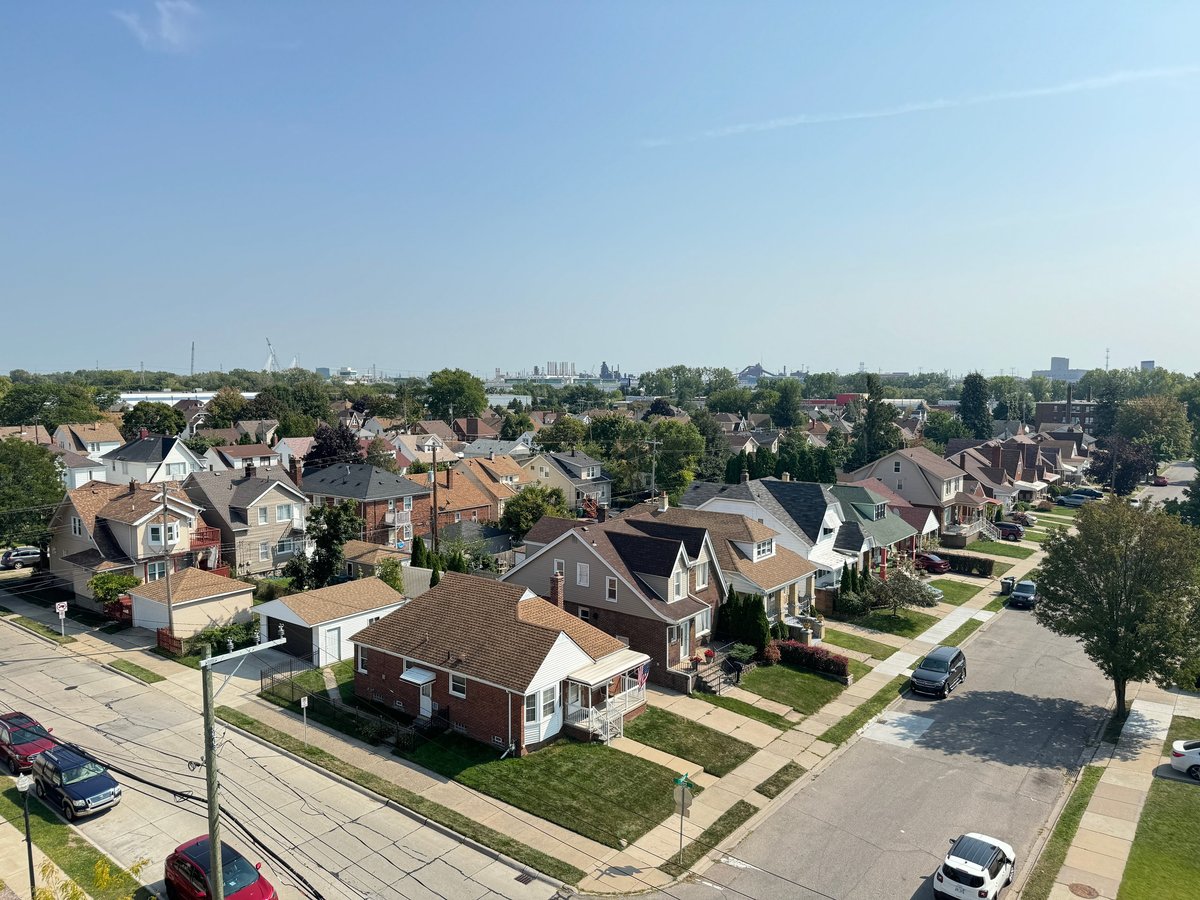 Residential neighborhood in the Chicago south suburbs of Illinois